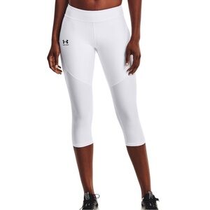 Under Armour Women's Bright White Capris heatgear